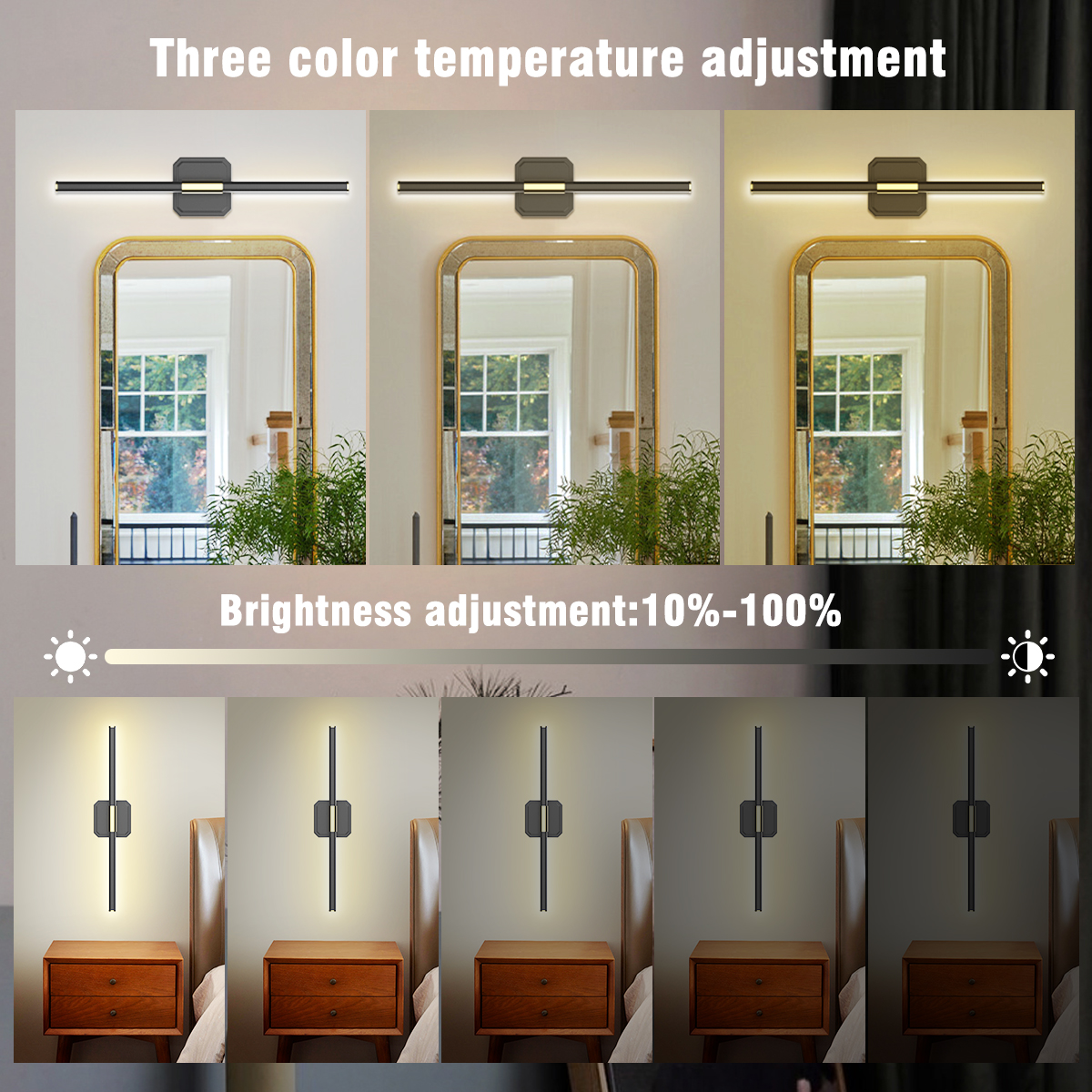 HCP042 双头分体阅读壁灯圆底